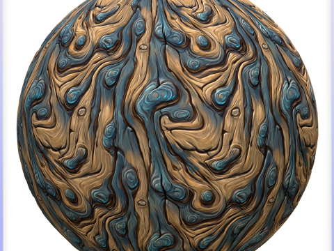 Stylized Alien Seamless Texture CG टेक्स्चर्स