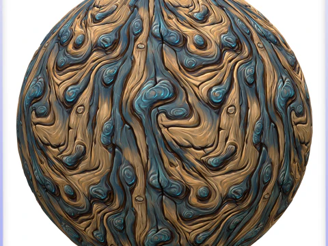 Stylized Alien Seamless Texture CG Textures