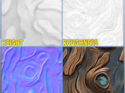 Stylized Alien Seamless Texture CG Texturen