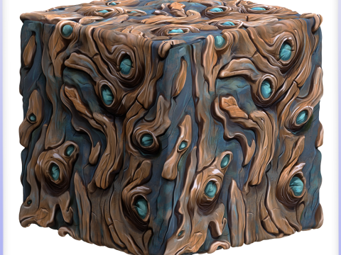 Stylized Alien Seamless Texture CG Texturen