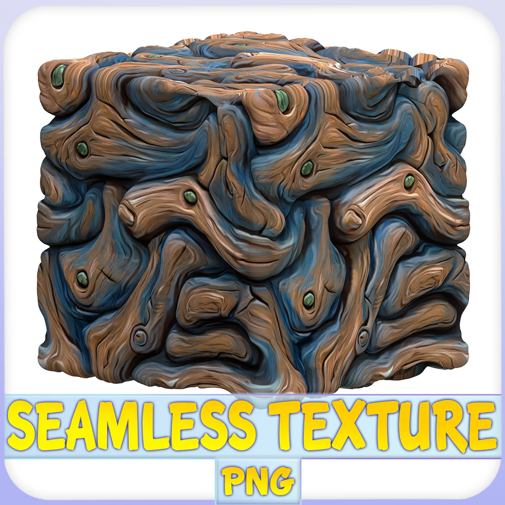 Stylized Alien Seamless Texture CG Textures .c4d .max .obj .3ds .fbx .stl .blend 