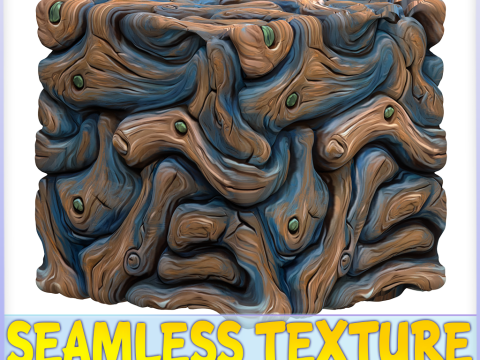 Stylized Alien Seamless Texture CG Tekstury