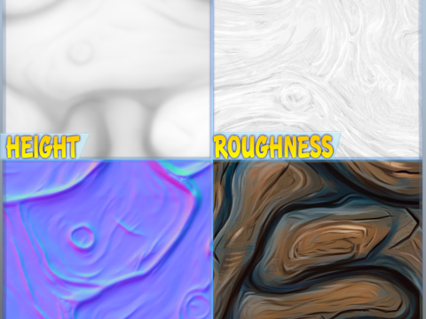 Stylized Alien Seamless Texture CG Текстури