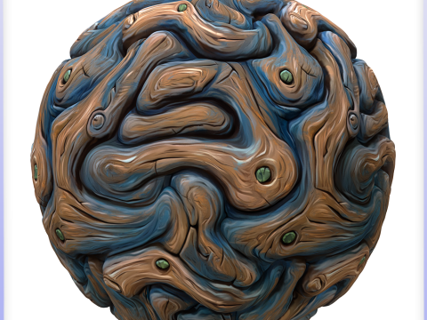 Stylized Alien Seamless Texture CG Текстури