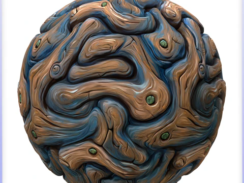 Stylized Alien Seamless Texture CG Textures