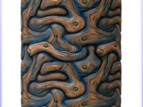 Stylized Alien Seamless Texture CG Текстури