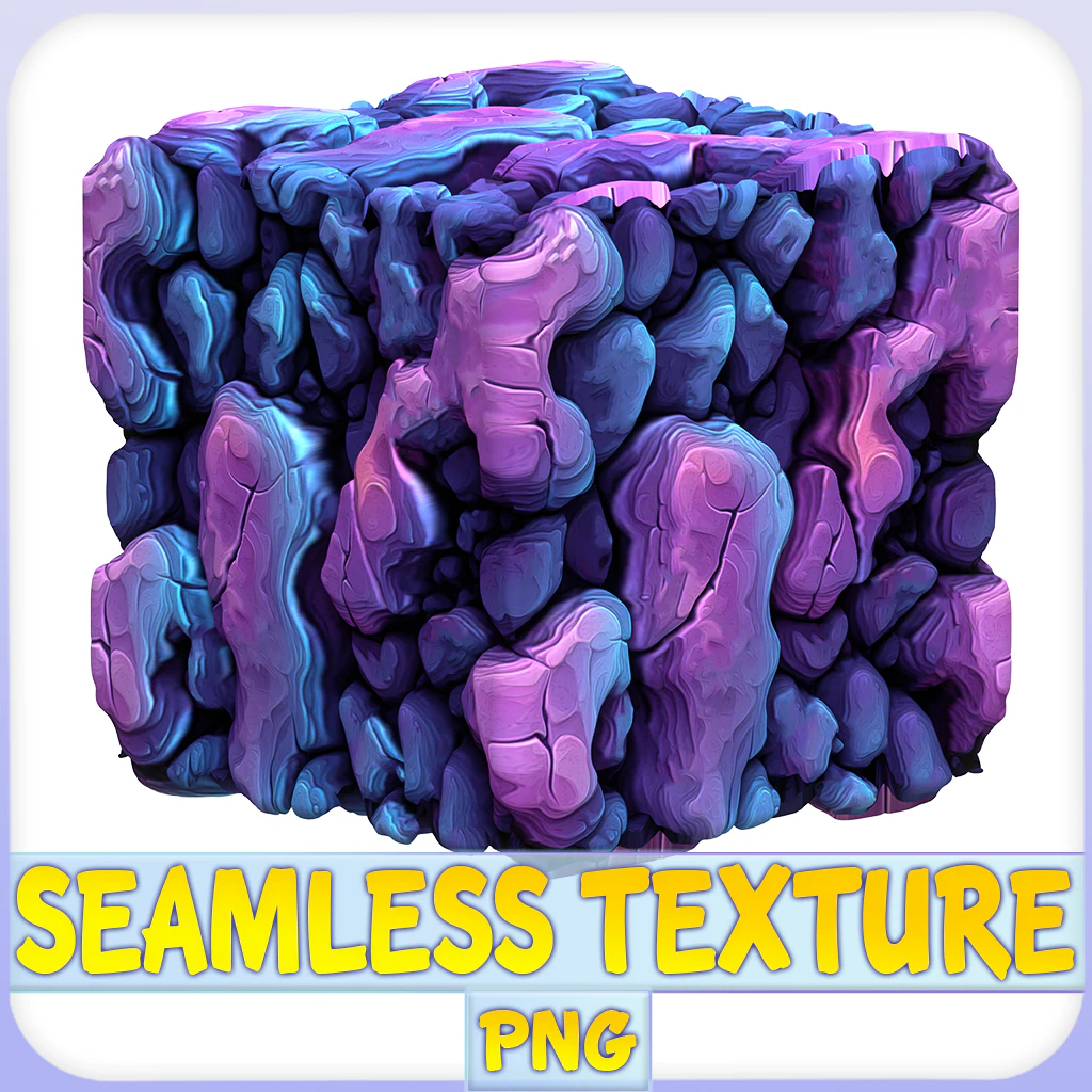 Stylized Alien Seamless Texture CG Textures .c4d .max .obj .3ds .fbx .stl .blend 