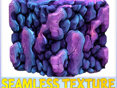 Stylized Alien Seamless Texture CG Texturen