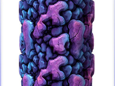 Stylized Alien Seamless Texture Texturas CG