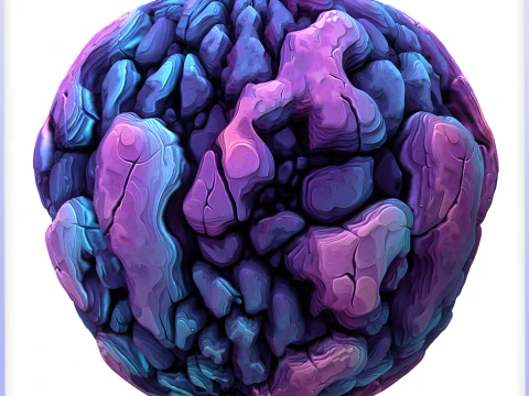 Stylized Alien Seamless Texture CG Textures