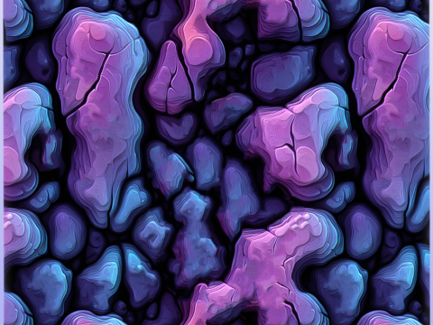 Stylized Alien Seamless Texture Texturas CG