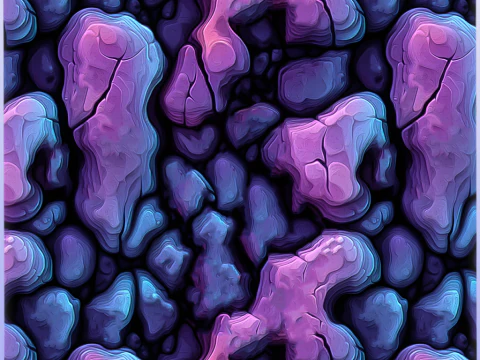 Stylized Alien Seamless Texture CG Textures