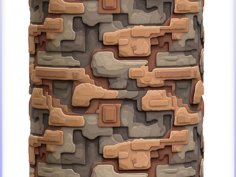 Stylized Alien Seamless Texture CG テクスチャ