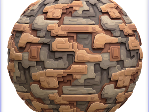 Stylized Alien Seamless Texture CG テクスチャ