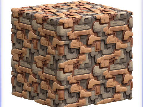 Stylized Alien Seamless Texture CG テクスチャ