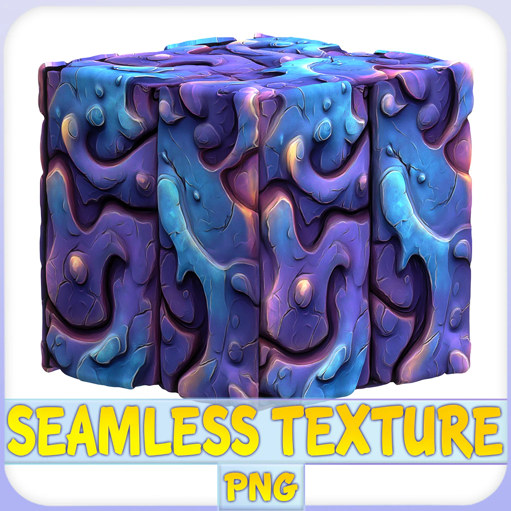 Stylized Alien Seamless Texture CG Textures .c4d .max .obj .3ds .fbx .stl .blend 