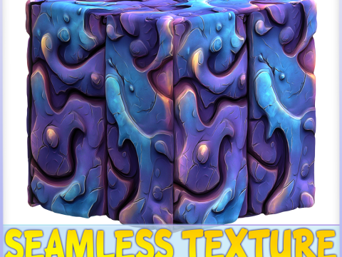 Stylized Alien Seamless Texture CG Textures
