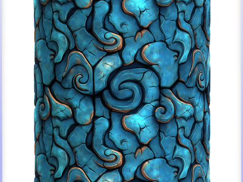 Stylized Alien Seamless Texture CG Текстуры