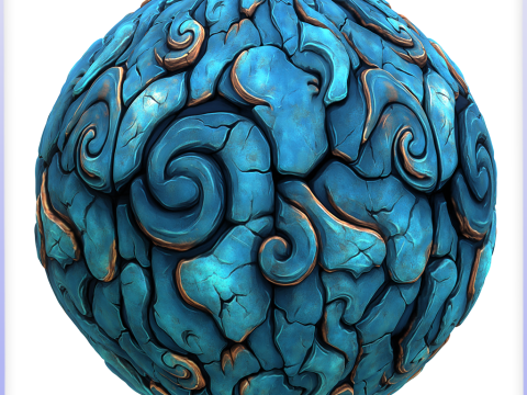 Stylized Alien Seamless Texture CG Текстуры