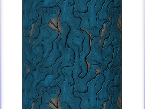 Stylized Alien Seamless Texture CG テクスチャ