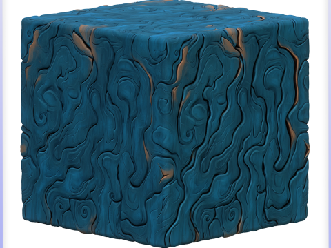 Stylized Alien Seamless Texture CG テクスチャ