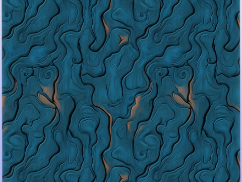 Stylized Alien Seamless Texture CG テクスチャ