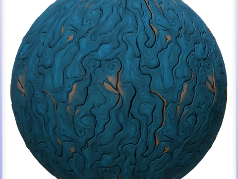 Stylized Alien Seamless Texture CG テクスチャ