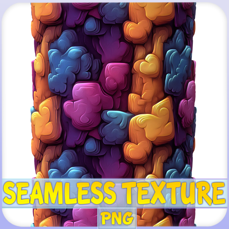 Stylized Alien Seamless Texture Tekstur CG .c4d .max .obj .3ds .fbx .stl .blend 