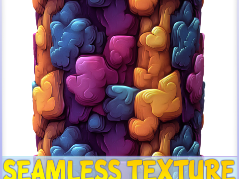 Stylized Alien Seamless Texture CG 텍스쳐