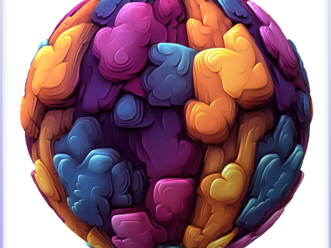 Stylized Alien Seamless Texture Tekstur CG