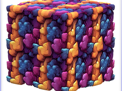 Stylized Alien Seamless Texture Tekstur CG