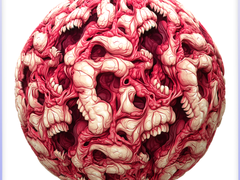 Stylized Alien Seamless Texture CG Texturen