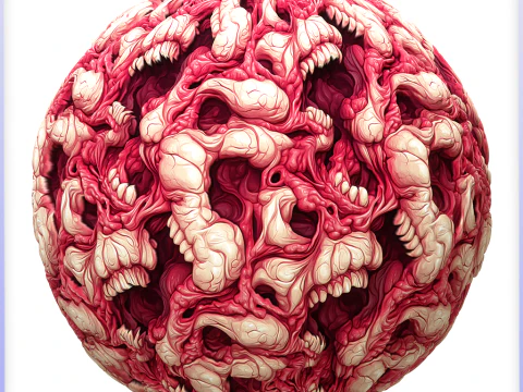 Texture transparente extraterrestre stylis&eacute;e CG Textures