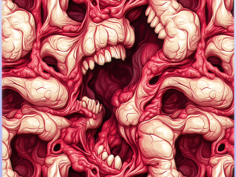 Stylized Alien Seamless Texture CG Texturen