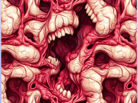 Texture transparente extraterrestre stylis&eacute;e CG Textures