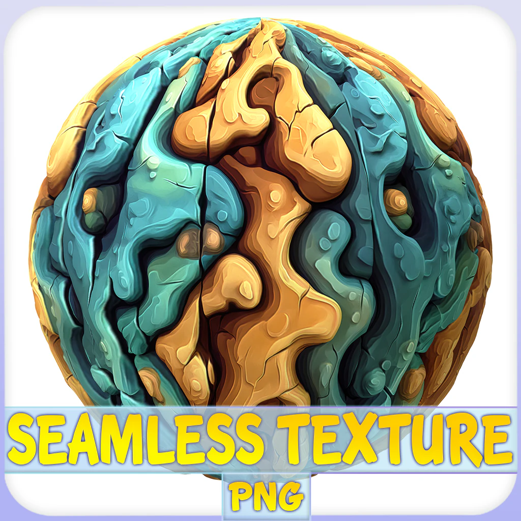 Stylized Alien Seamless Texture CG Textures .c4d .max .obj .3ds .fbx .stl .blend 