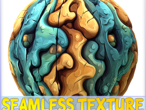 Stylized Alien Seamless Texture CG Текстури