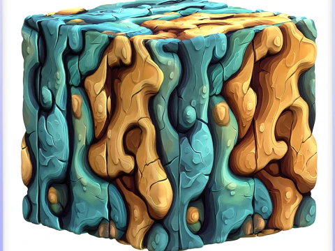 Stylized Alien Seamless Texture CG Textures
