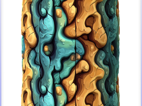 Stylized Alien Seamless Texture CG Textures
