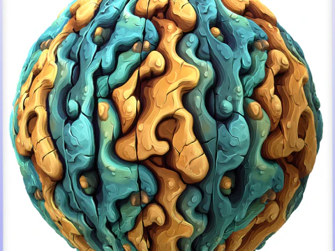 Stylized Alien Seamless Texture CG Textures