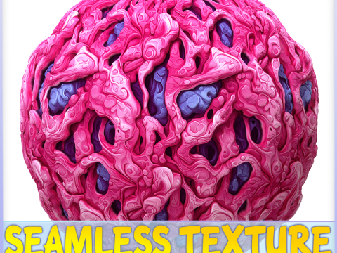 Stylized Alien Seamless Texture CG Textures