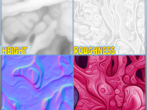 Stylized Alien Seamless Texture CG 纹理