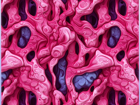 Stylized Alien Seamless Texture CG 纹理