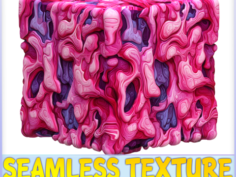 Stylized Alien Seamless Texture CG Texturen