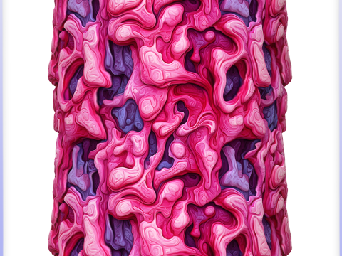Stylized Alien Seamless Texture CG Texturen