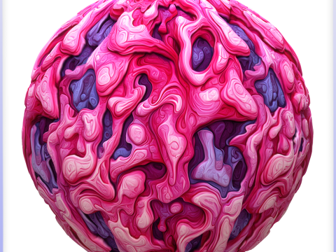 Stylized Alien Seamless Texture CG Texturen