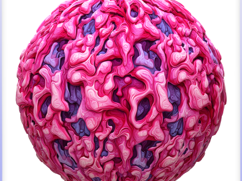 Stylized Alien Seamless Texture CG Texturen