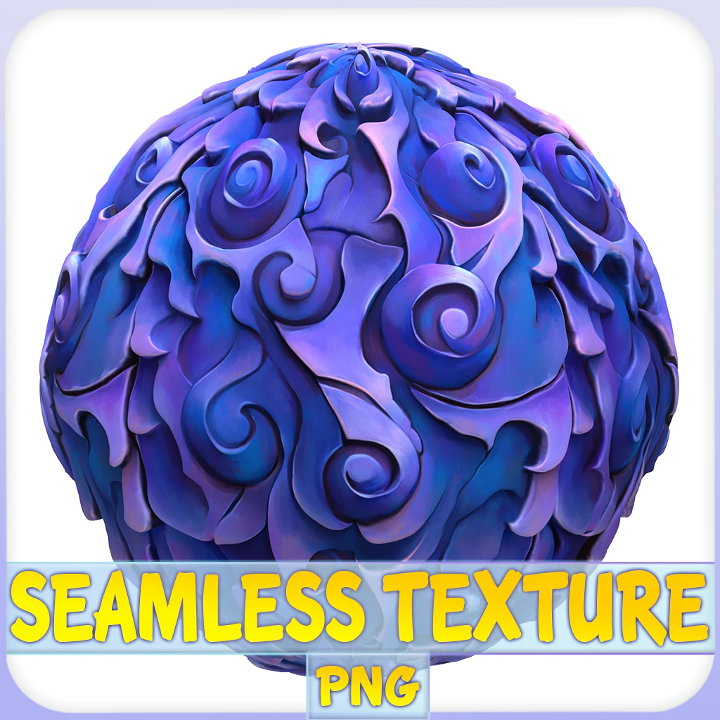 Stylized Alien Seamless Texture CG Textures .c4d .max .obj .3ds .fbx .stl .blend 