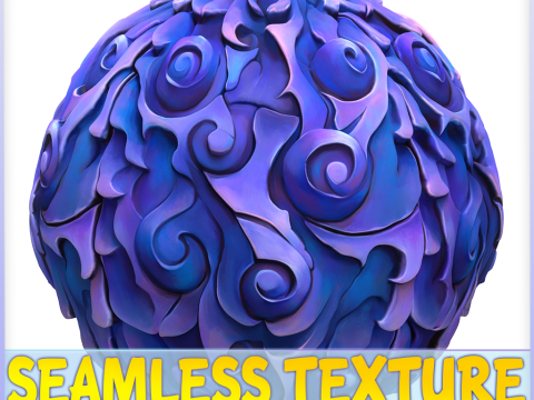 Stylized Alien Seamless Texture CG टेक्स्चर्स