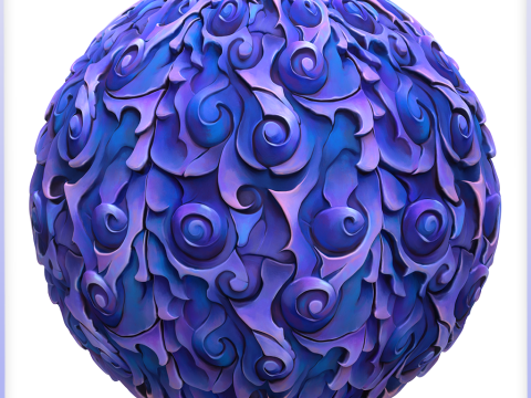 Stylized Alien Seamless Texture CG Textures